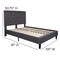 Merrick Lane Mallory Platform Bed Tufted Upholstered Platform Bed